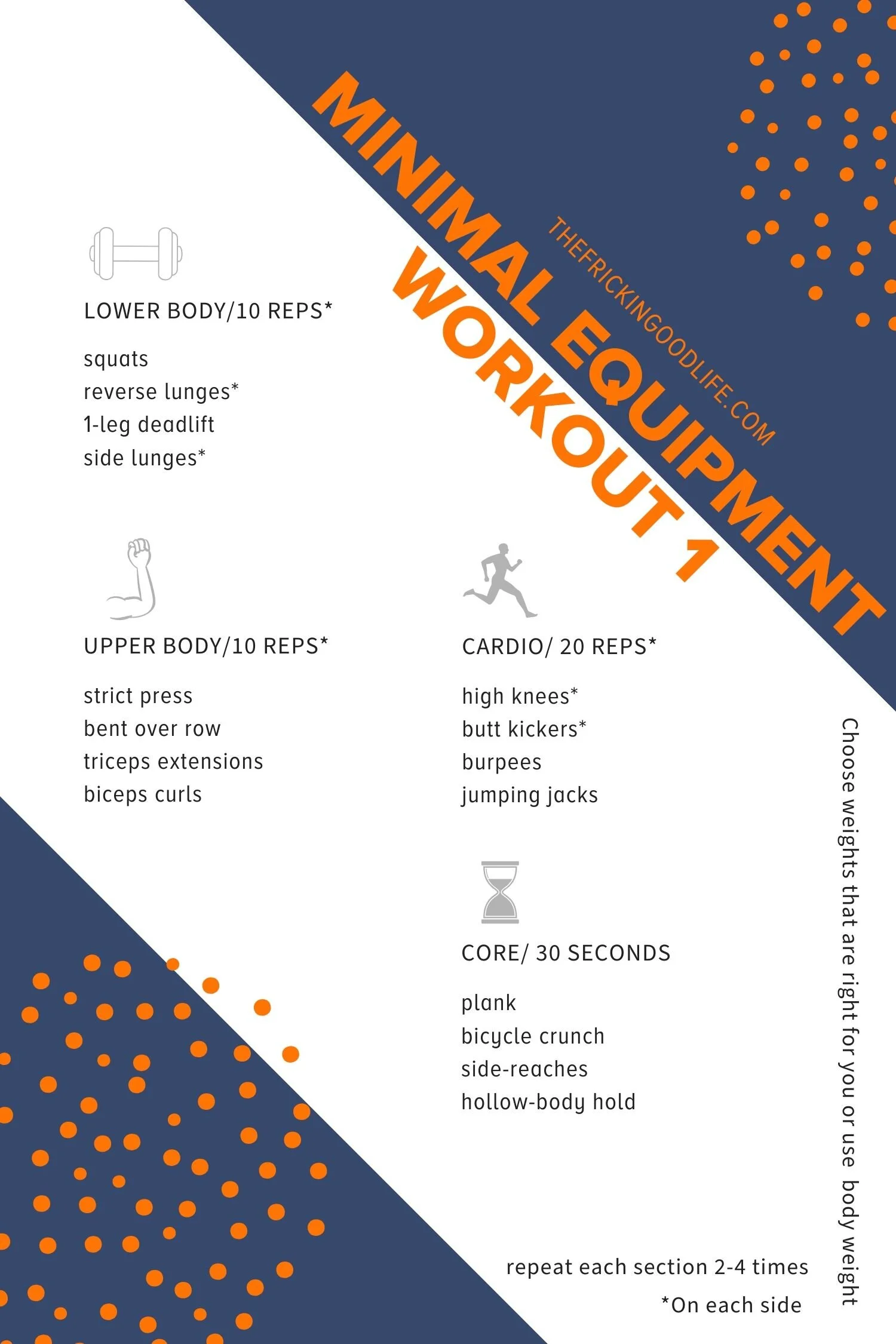 4 Small Space Dumbbell Workouts ERIN FRICK Fitness Life Coach
